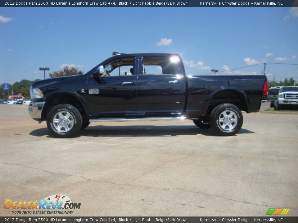 Black 2012 Dodge Ram 2500 HD Laramie Longhorn Crew Cab 4x4 Photo #2