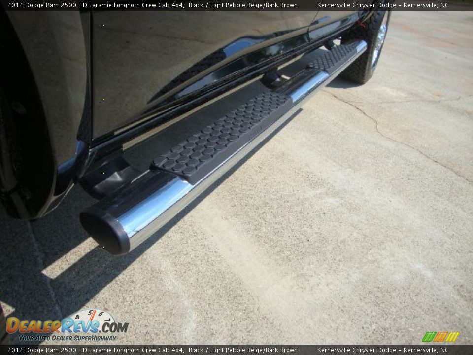 2012 Dodge Ram 2500 HD Laramie Longhorn Crew Cab 4x4 Black / Light Pebble Beige/Bark Brown Photo #8