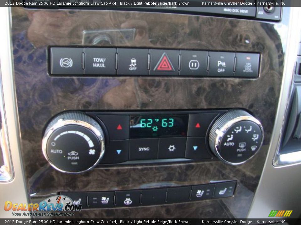 Controls of 2012 Dodge Ram 2500 HD Laramie Longhorn Crew Cab 4x4 Photo #12