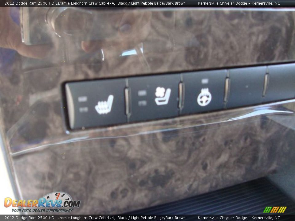 2012 Dodge Ram 2500 HD Laramie Longhorn Crew Cab 4x4 Black / Light Pebble Beige/Bark Brown Photo #13