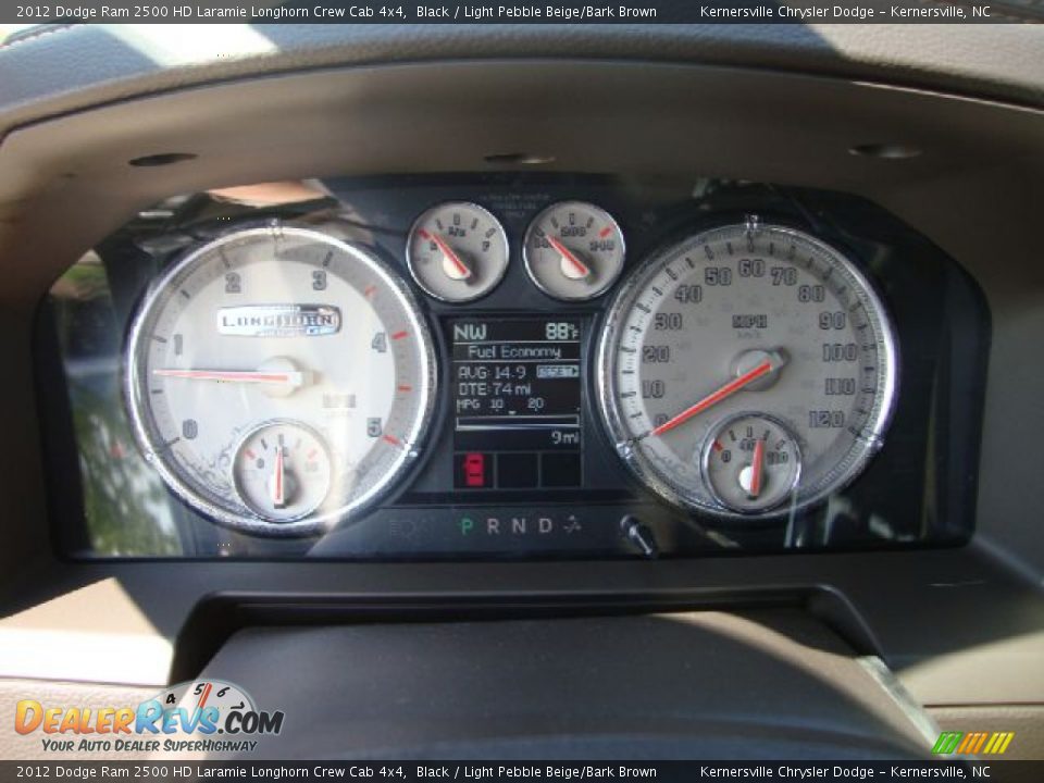 2012 Dodge Ram 2500 HD Laramie Longhorn Crew Cab 4x4 Gauges Photo #15