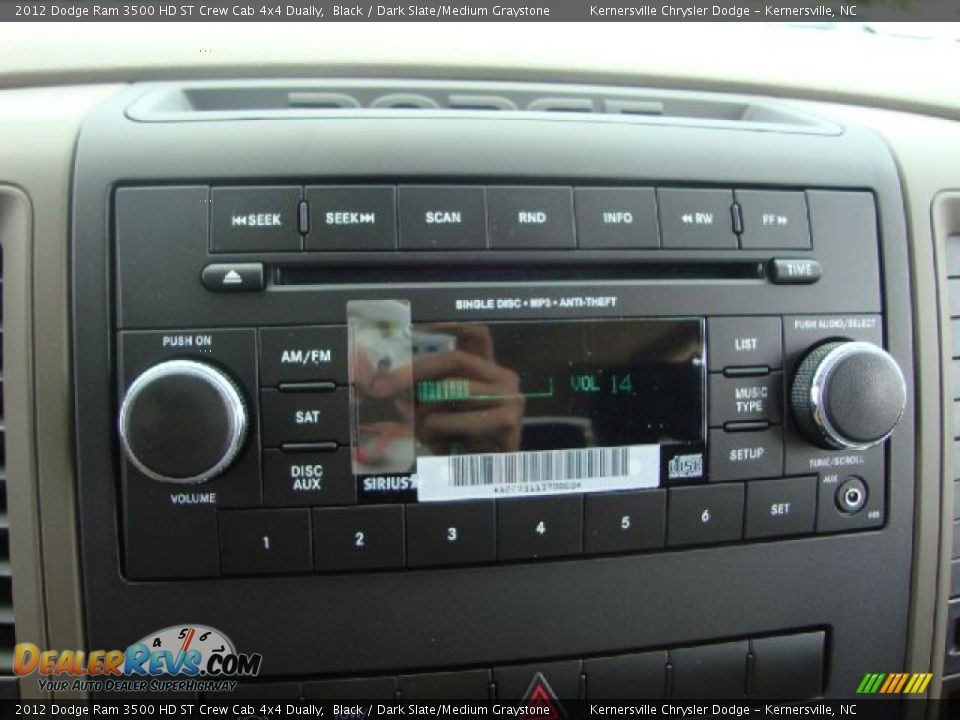 Audio System of 2012 Dodge Ram 3500 HD ST Crew Cab 4x4 Dually Photo #21