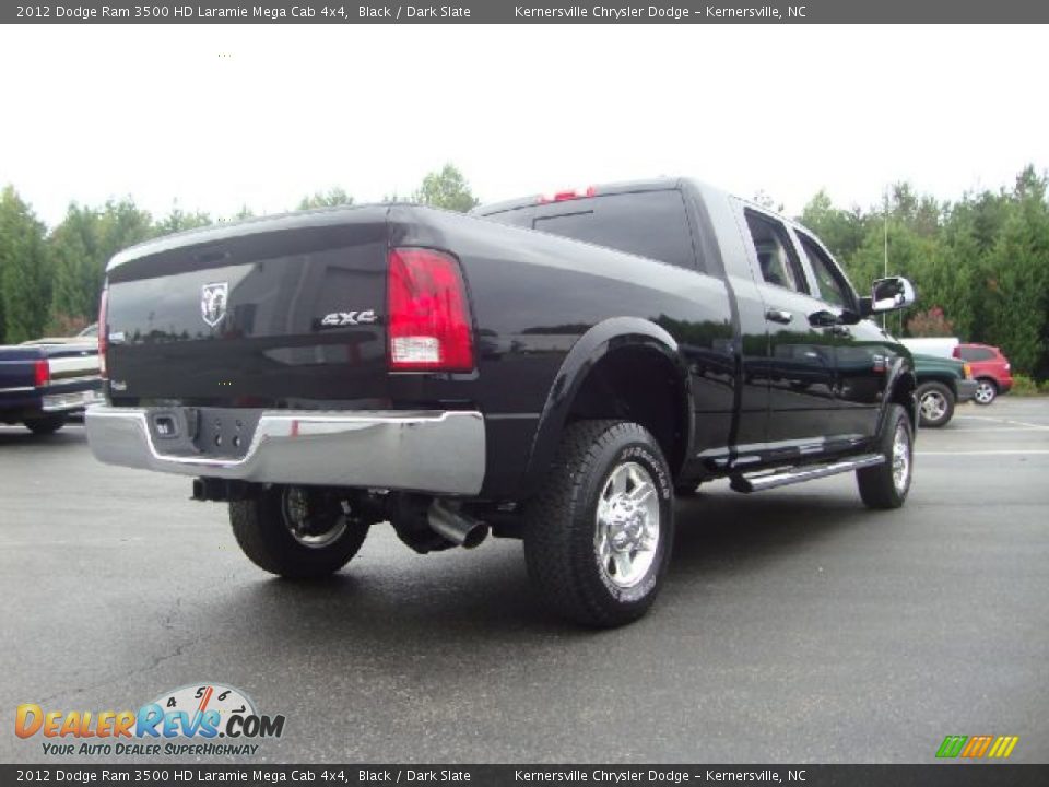 2012 Dodge Ram 3500 HD Laramie Mega Cab 4x4 Black / Dark Slate Photo #5