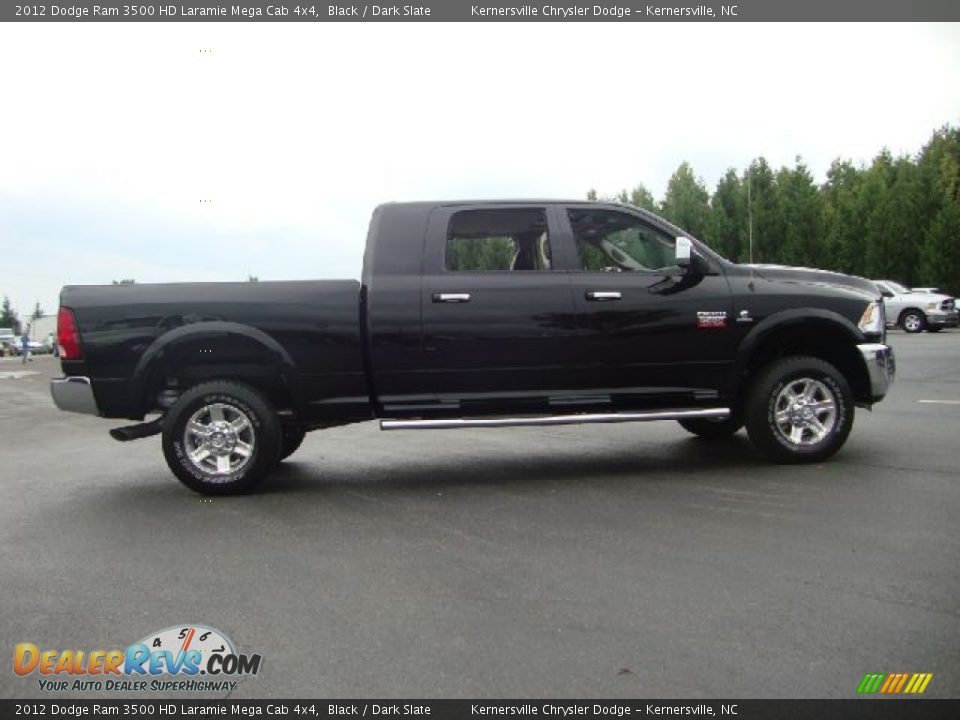 Black 2012 Dodge Ram 3500 HD Laramie Mega Cab 4x4 Photo #6