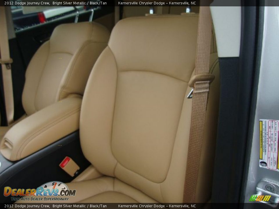 2012 Dodge Journey Crew Bright Silver Metallic / Black/Tan Photo #9