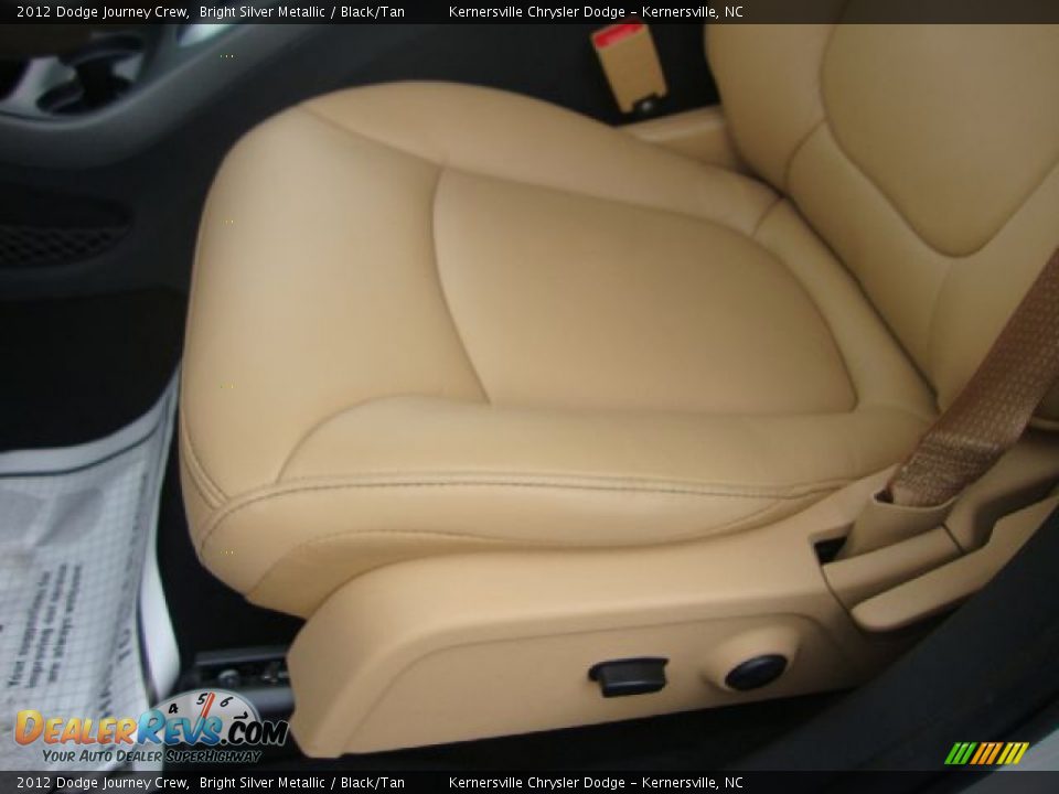 2012 Dodge Journey Crew Bright Silver Metallic / Black/Tan Photo #10