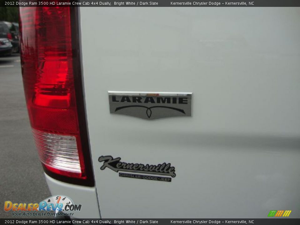 2012 Dodge Ram 3500 HD Laramie Crew Cab 4x4 Dually Bright White / Dark Slate Photo #15