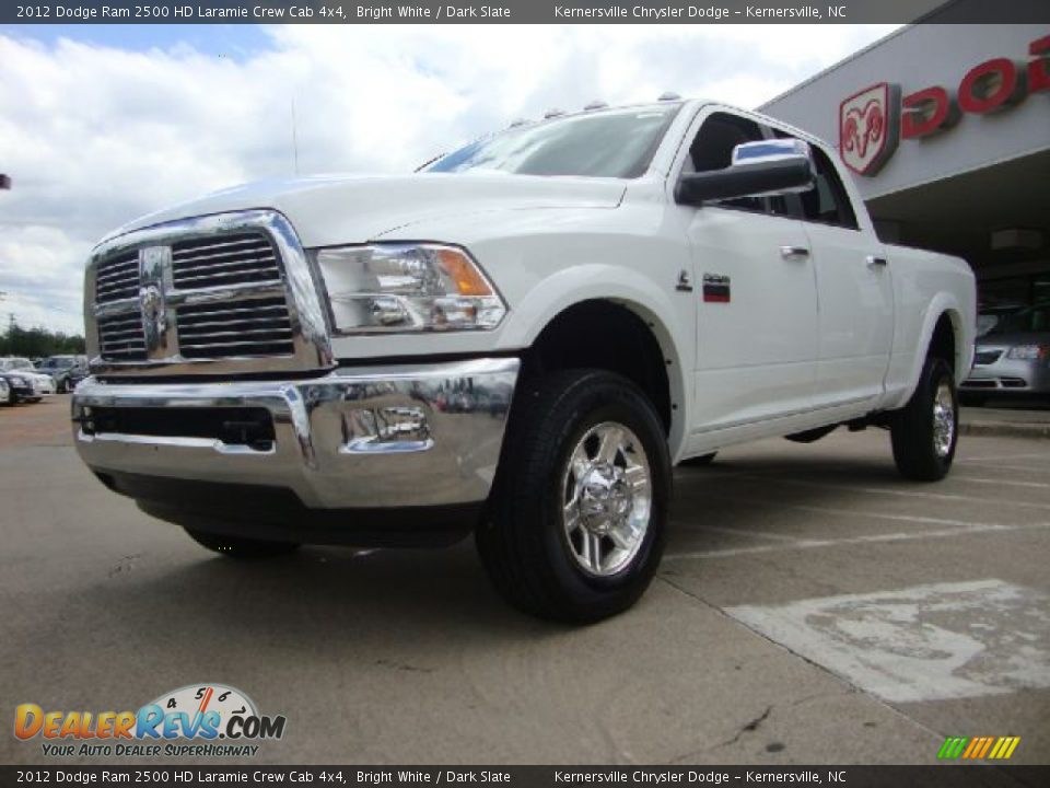 2012 Dodge Ram 2500 HD Laramie Crew Cab 4x4 Bright White / Dark Slate Photo #7