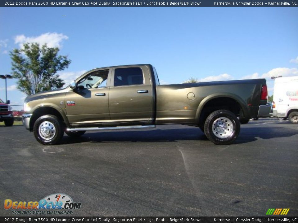 Sagebrush Pearl 2012 Dodge Ram 3500 HD Laramie Crew Cab 4x4 Dually