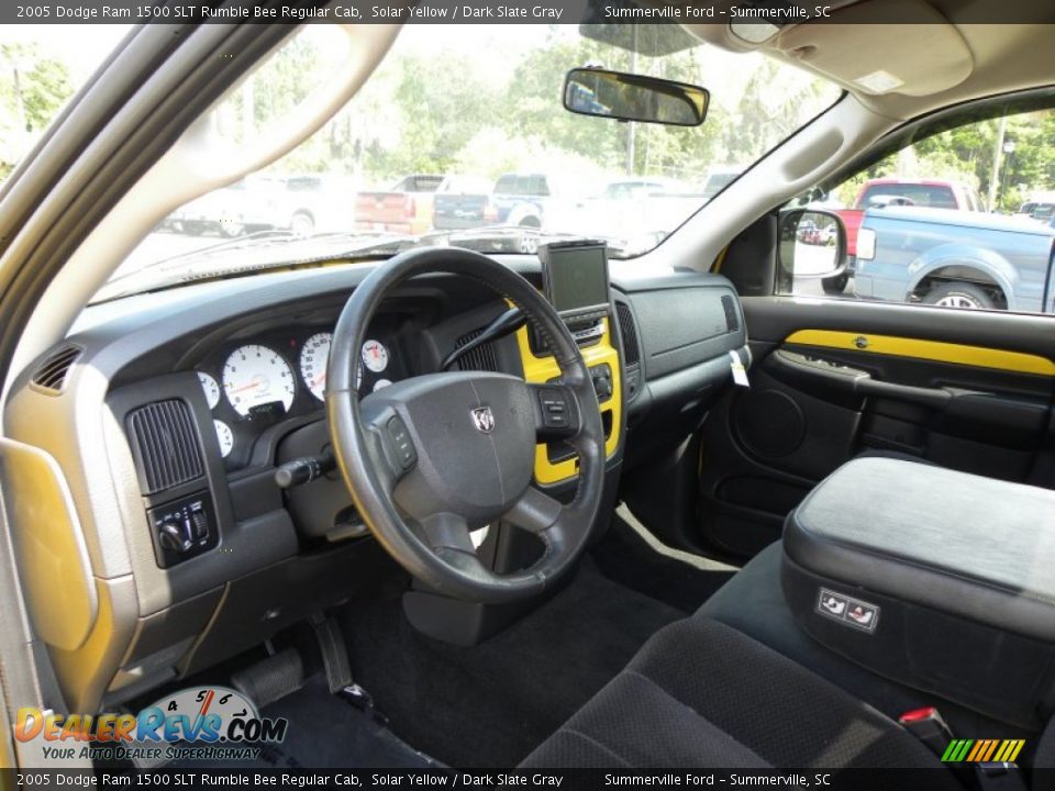 Dark Slate Gray Interior - 2005 Dodge Ram 1500 SLT Rumble Bee Regular Cab Photo #3