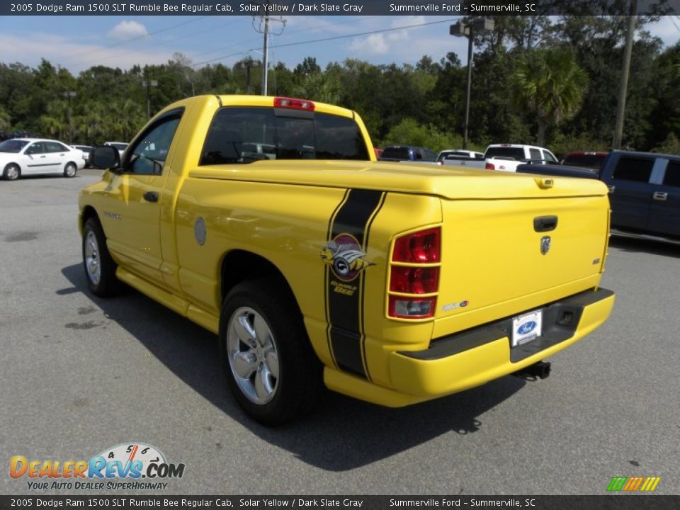 2005 Dodge Ram 1500 SLT Rumble Bee Regular Cab Solar Yellow / Dark Slate Gray Photo #13