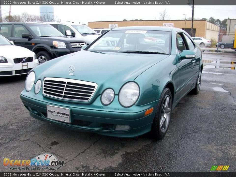 2002 Mercedes-Benz CLK 320 Coupe Mineral Green Metallic / Oyster Photo #4