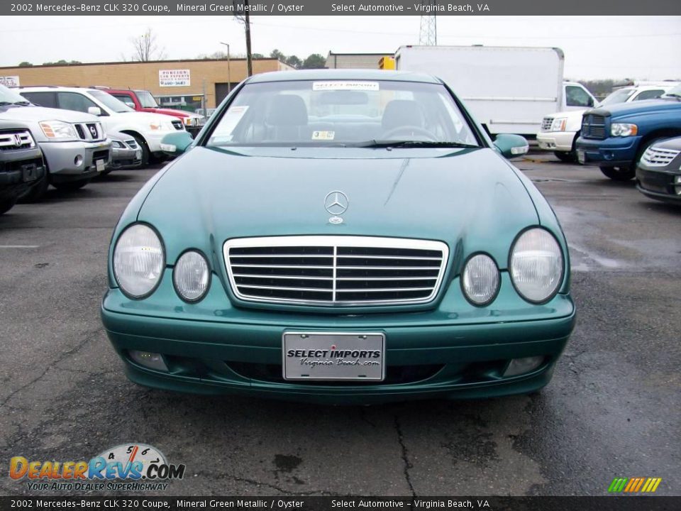 2002 Mercedes-Benz CLK 320 Coupe Mineral Green Metallic / Oyster Photo #5