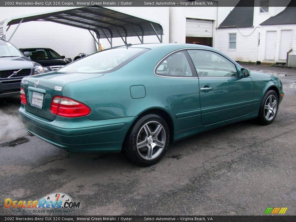 2002 Mercedes-Benz CLK 320 Coupe Mineral Green Metallic / Oyster Photo #8