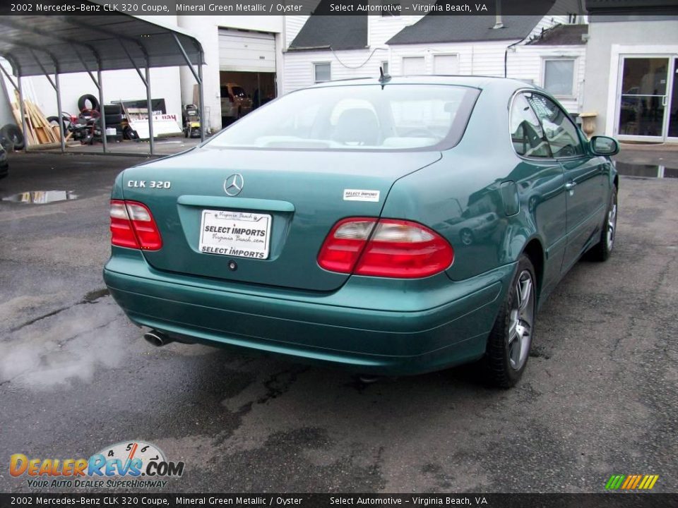 2002 Mercedes-Benz CLK 320 Coupe Mineral Green Metallic / Oyster Photo #9