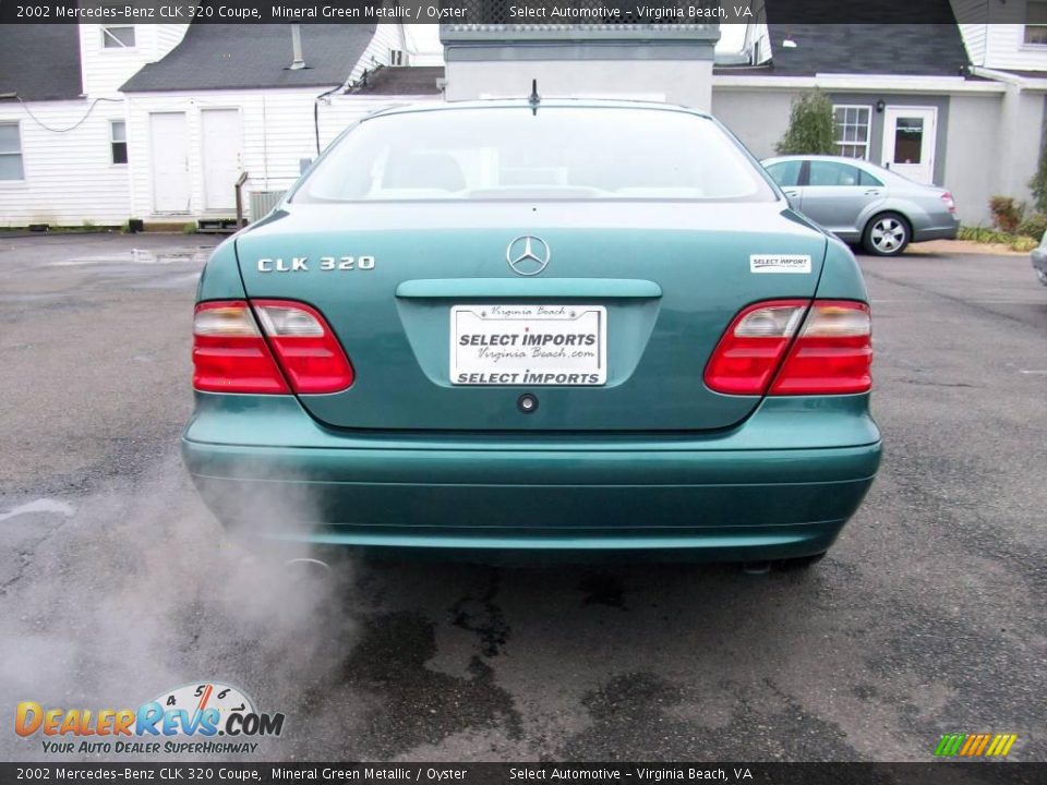 2002 Mercedes-Benz CLK 320 Coupe Mineral Green Metallic / Oyster Photo #10