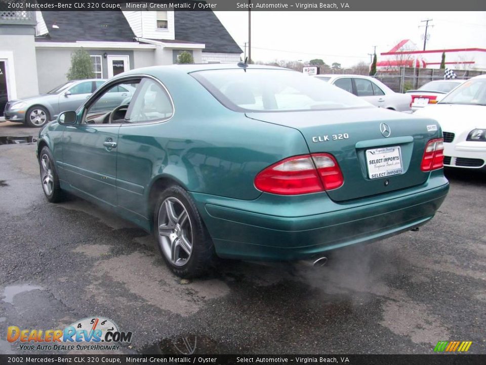 2002 Mercedes-Benz CLK 320 Coupe Mineral Green Metallic / Oyster Photo #12