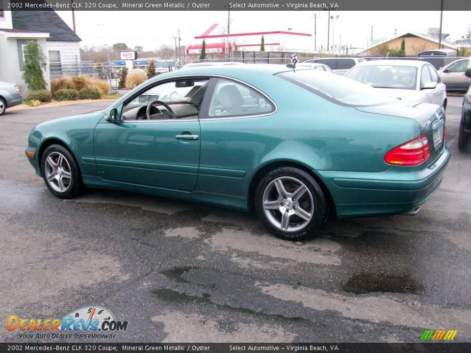 2002 Mercedes-Benz CLK 320 Coupe Mineral Green Metallic / Oyster Photo #13