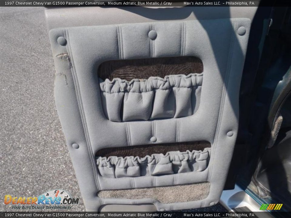 1997 Chevrolet Chevy Van G1500 Passenger Conversion Medium Adriatic Blue Metallic / Gray Photo #20