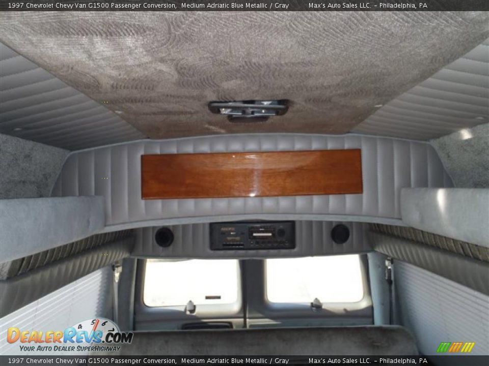 1997 Chevrolet Chevy Van G1500 Passenger Conversion Medium Adriatic Blue Metallic / Gray Photo #21