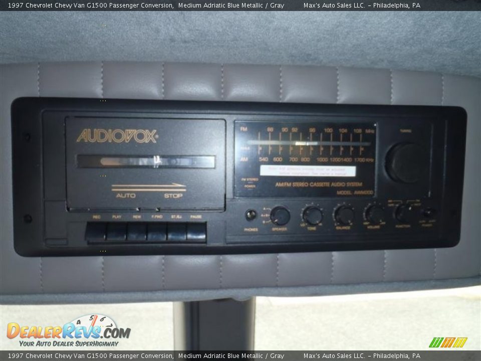 1997 Chevrolet Chevy Van G1500 Passenger Conversion Medium Adriatic Blue Metallic / Gray Photo #24