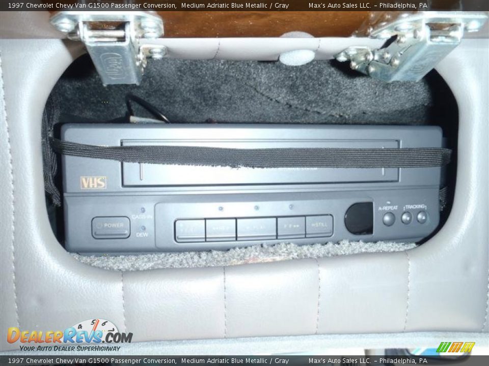 1997 Chevrolet Chevy Van G1500 Passenger Conversion Medium Adriatic Blue Metallic / Gray Photo #28