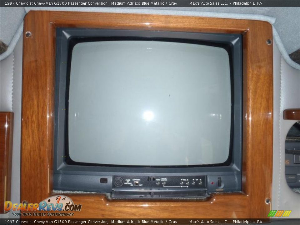 1997 Chevrolet Chevy Van G1500 Passenger Conversion Medium Adriatic Blue Metallic / Gray Photo #29