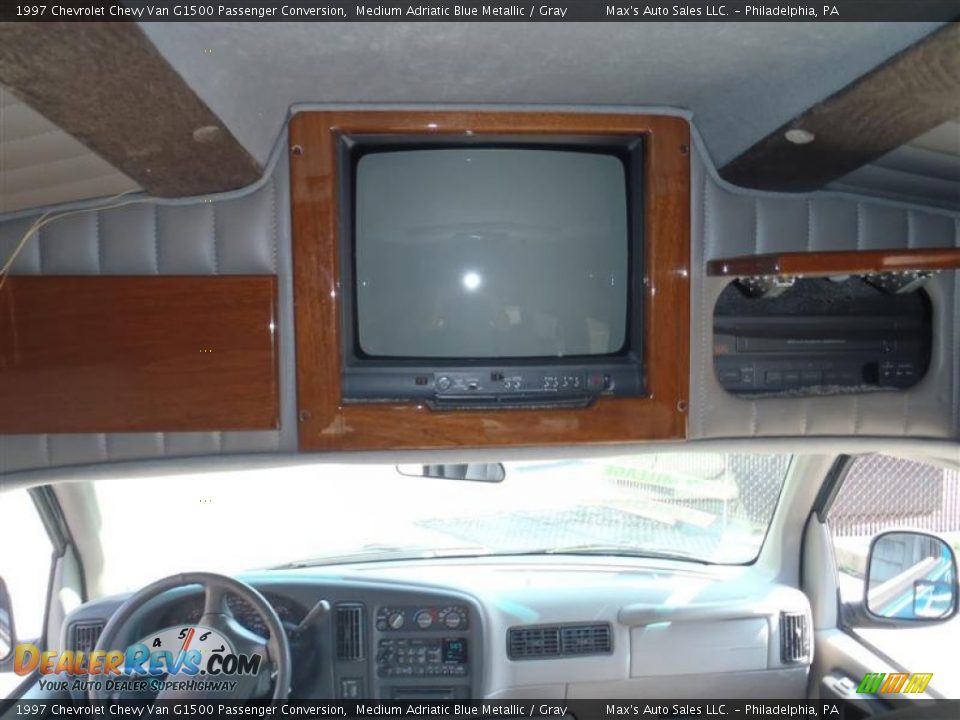 1997 Chevrolet Chevy Van G1500 Passenger Conversion Medium Adriatic Blue Metallic / Gray Photo #30