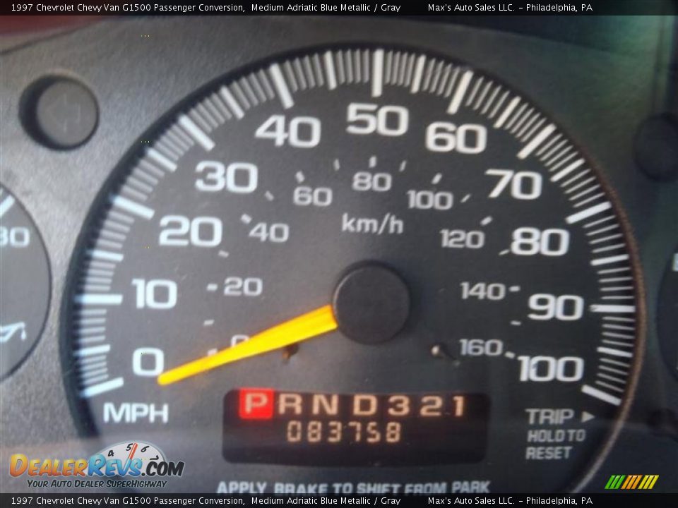 1997 Chevrolet Chevy Van G1500 Passenger Conversion Medium Adriatic Blue Metallic / Gray Photo #35