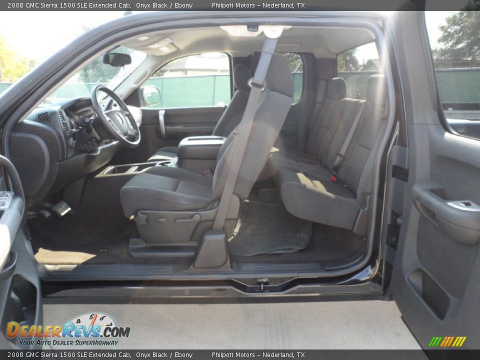 2008 GMC Sierra 1500 SLE Extended Cab Onyx Black / Ebony Photo #32