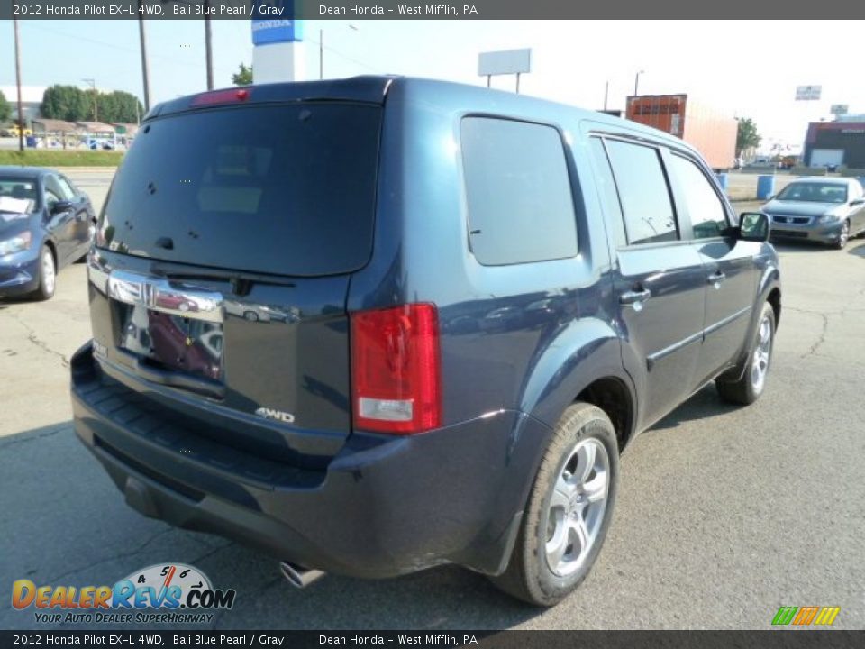 Bali Blue Pearl 2012 Honda Pilot EX-L 4WD Photo #5