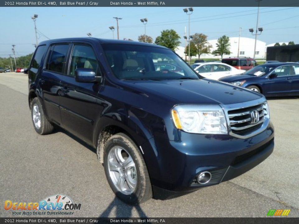 Front 3/4 View of 2012 Honda Pilot EX-L 4WD Photo #7