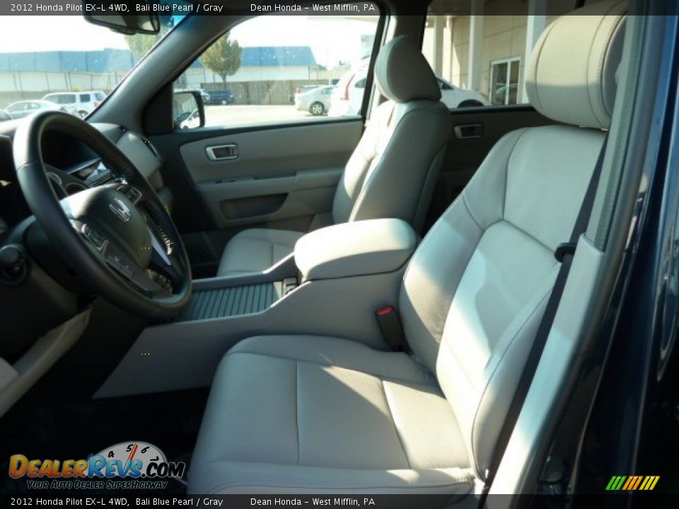 Gray Interior - 2012 Honda Pilot EX-L 4WD Photo #10