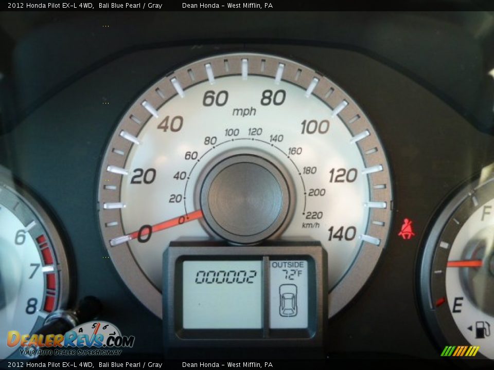2012 Honda Pilot EX-L 4WD Gauges Photo #20