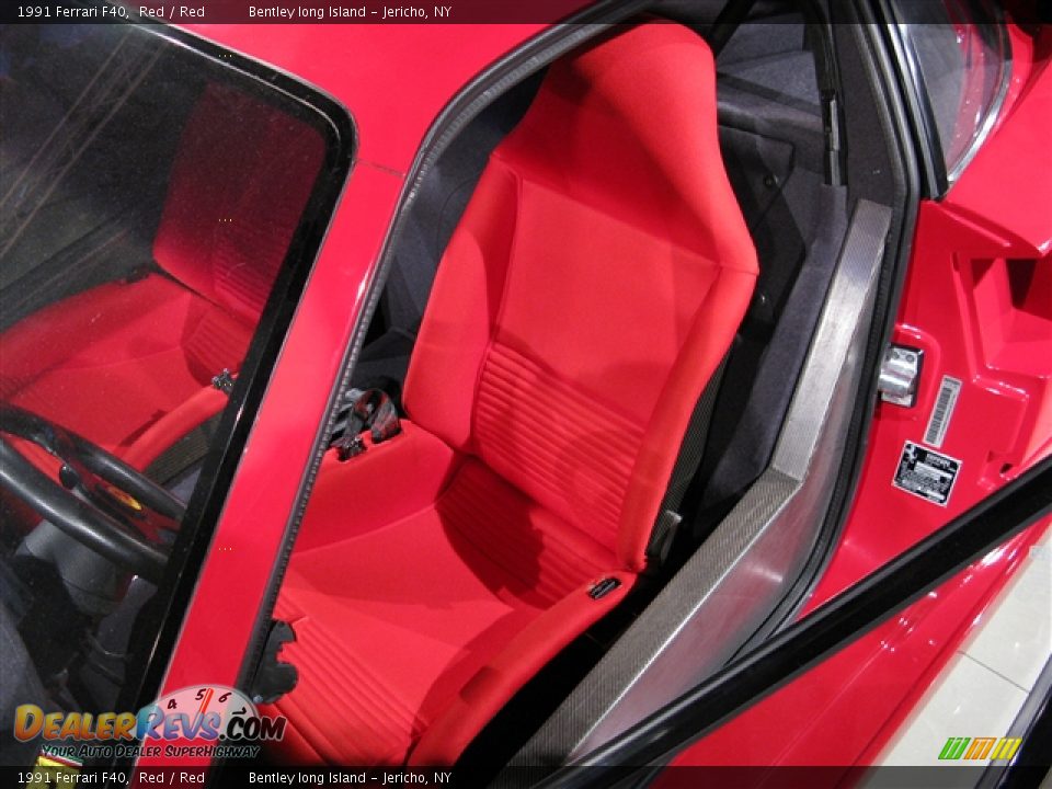 Red Interior - 1991 Ferrari F40  Photo #5