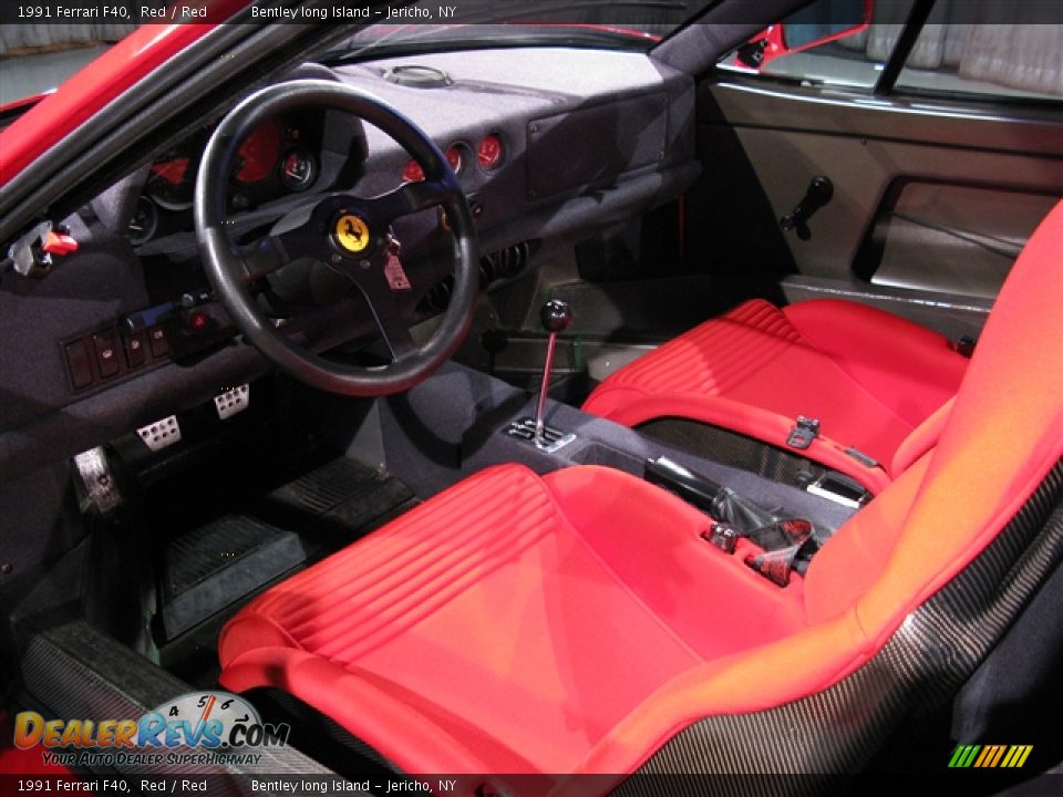 Red Interior - 1991 Ferrari F40  Photo #6