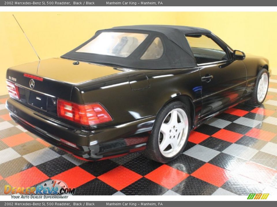 Black 2002 Mercedes-Benz SL 500 Roadster Photo #4
