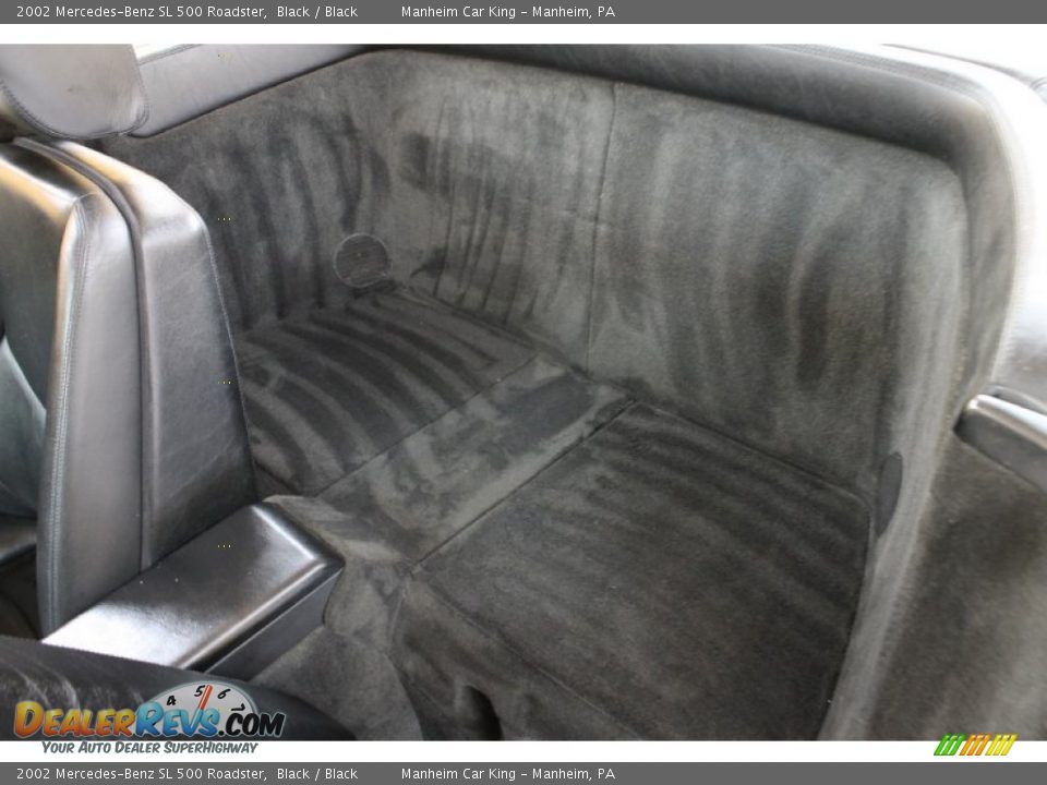 Black Interior - 2002 Mercedes-Benz SL 500 Roadster Photo #13