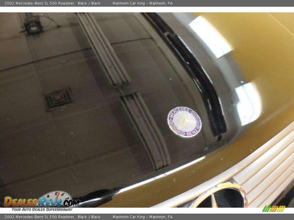 2002 Mercedes-Benz SL 500 Roadster Black / Black Photo #22