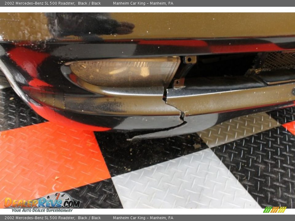 2002 Mercedes-Benz SL 500 Roadster Black / Black Photo #24