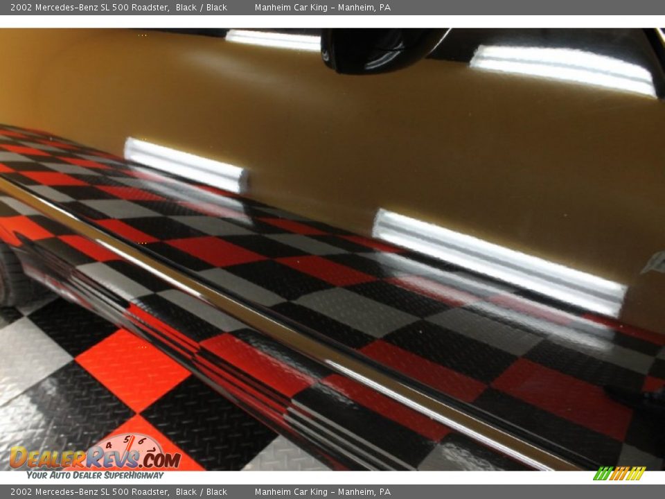 2002 Mercedes-Benz SL 500 Roadster Black / Black Photo #26