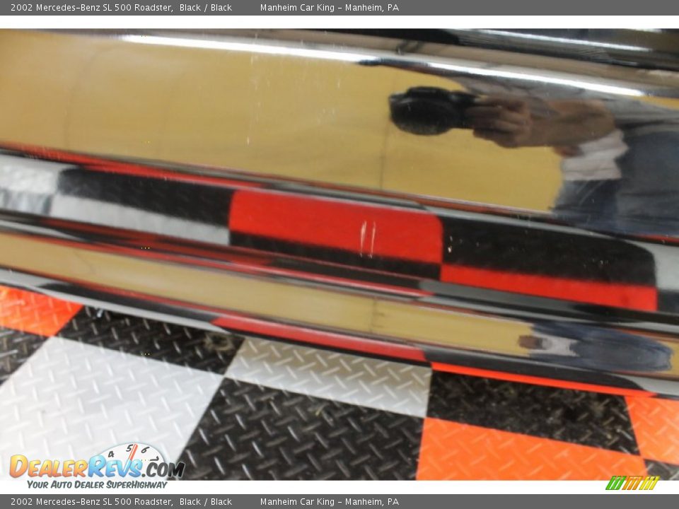 2002 Mercedes-Benz SL 500 Roadster Black / Black Photo #28
