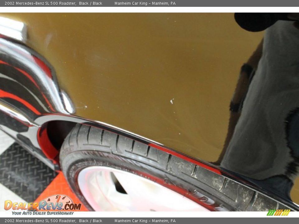 2002 Mercedes-Benz SL 500 Roadster Black / Black Photo #29