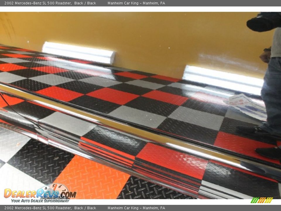 2002 Mercedes-Benz SL 500 Roadster Black / Black Photo #30