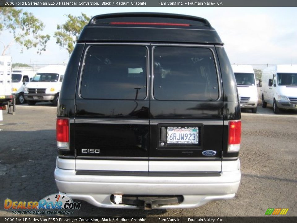 2000 Ford E Series Van E150 Passenger Conversion Black / Medium Graphite Photo #5