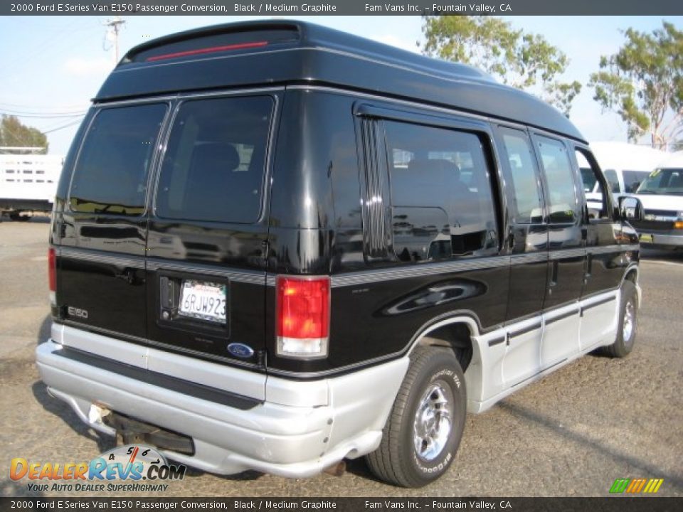 Black 2000 Ford E Series Van E150 Passenger Conversion Photo #6