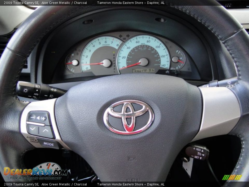 2009 Toyota Camry SE Aloe Green Metallic / Charcoal Photo #16