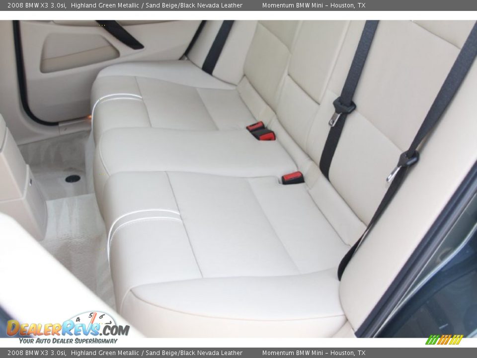 2008 BMW X3 3.0si Highland Green Metallic / Sand Beige/Black Nevada Leather Photo #12