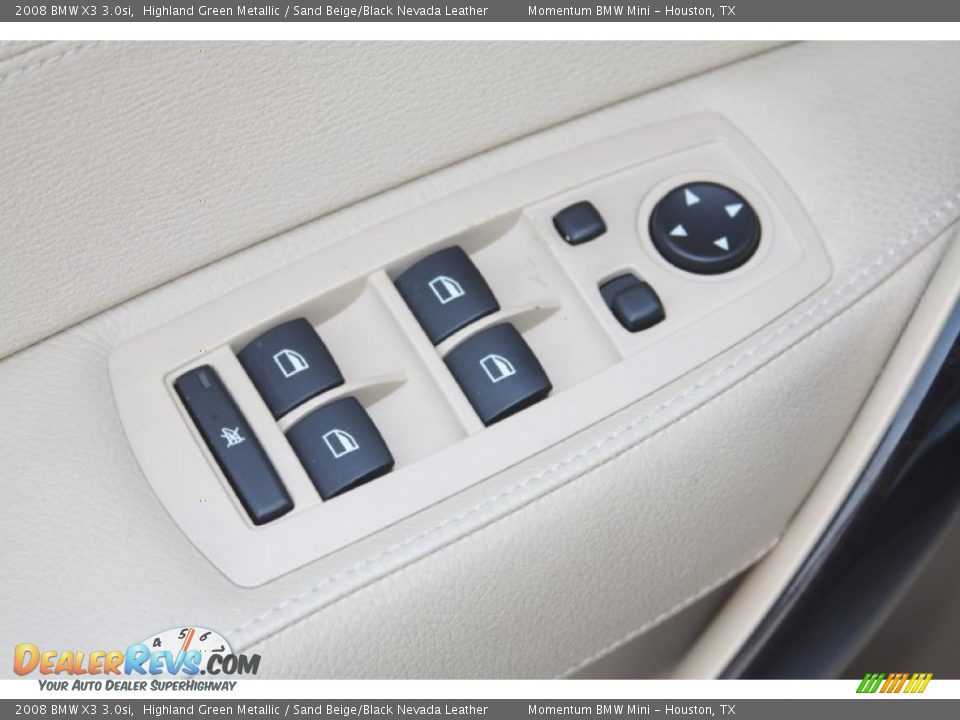2008 BMW X3 3.0si Highland Green Metallic / Sand Beige/Black Nevada Leather Photo #15