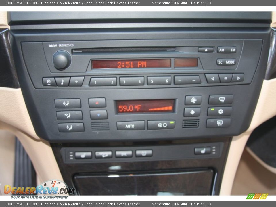 2008 BMW X3 3.0si Highland Green Metallic / Sand Beige/Black Nevada Leather Photo #17